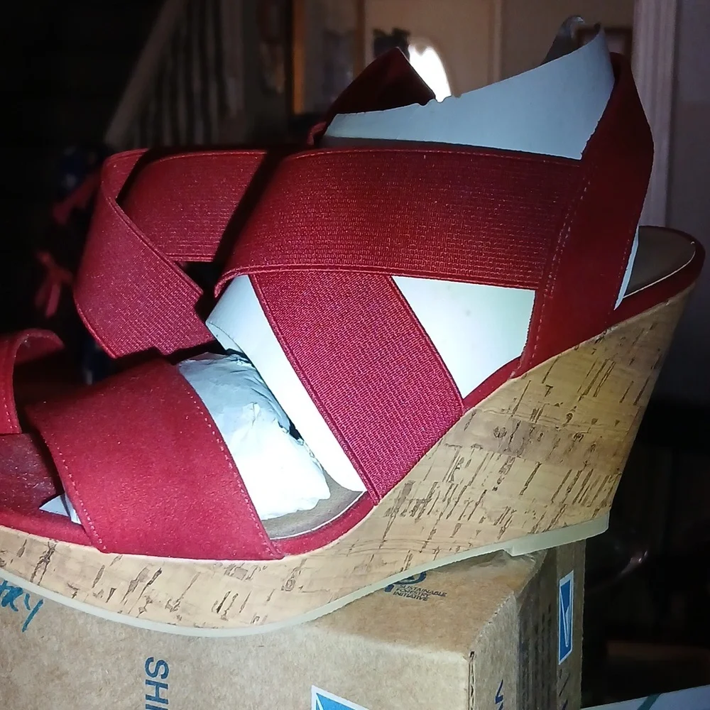 NWTRed Cork Wedges,